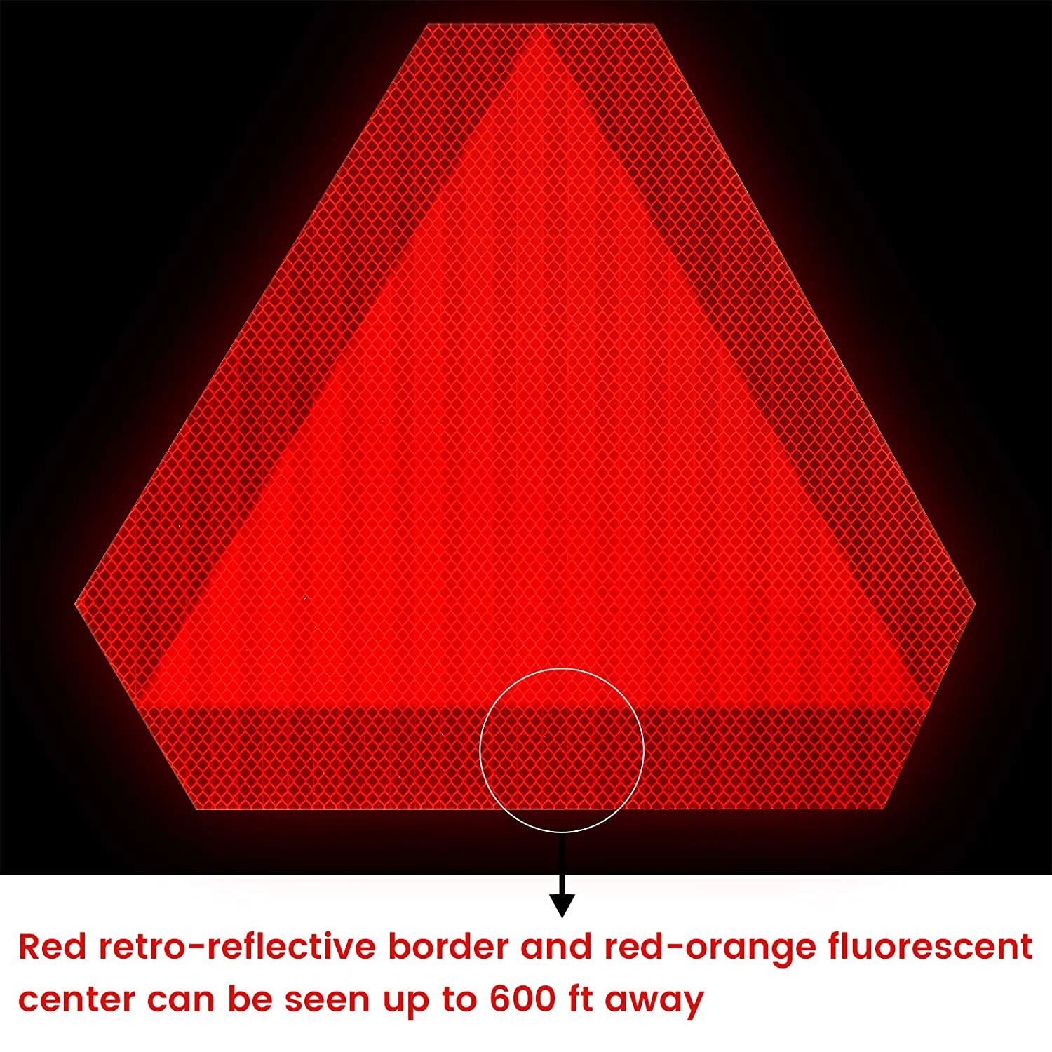 Reflective Slow Moving Vehicle Sign 2 Reflective Slow Moving Vehicle Sign 2