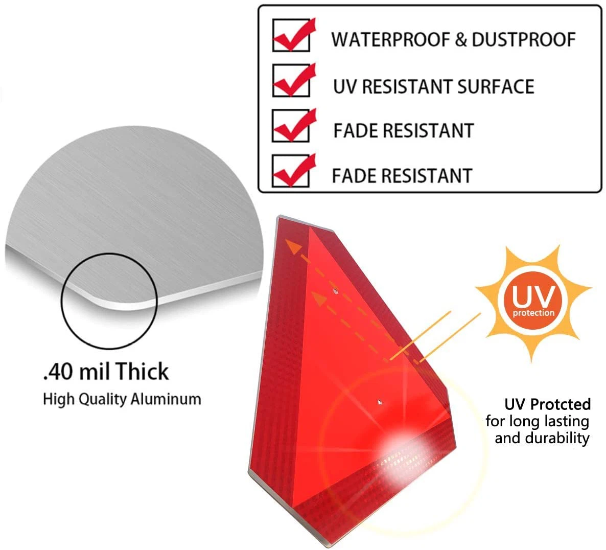 Reflective Slow Moving Vehicle Sign 7 Reflective Slow Moving Vehicle Sign 7