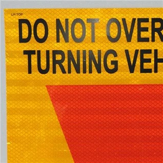 لا تتخطى لوحات التحديد الخلفية 30 * 30 سم لوحات دوران السيارة