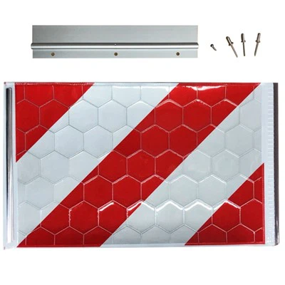 طقم علم تحذير مع حامل ألومنيوم