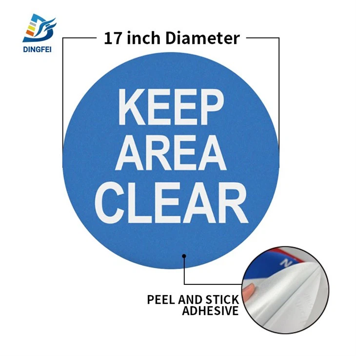Kaeep Area Clear Reflective Floor Sticker